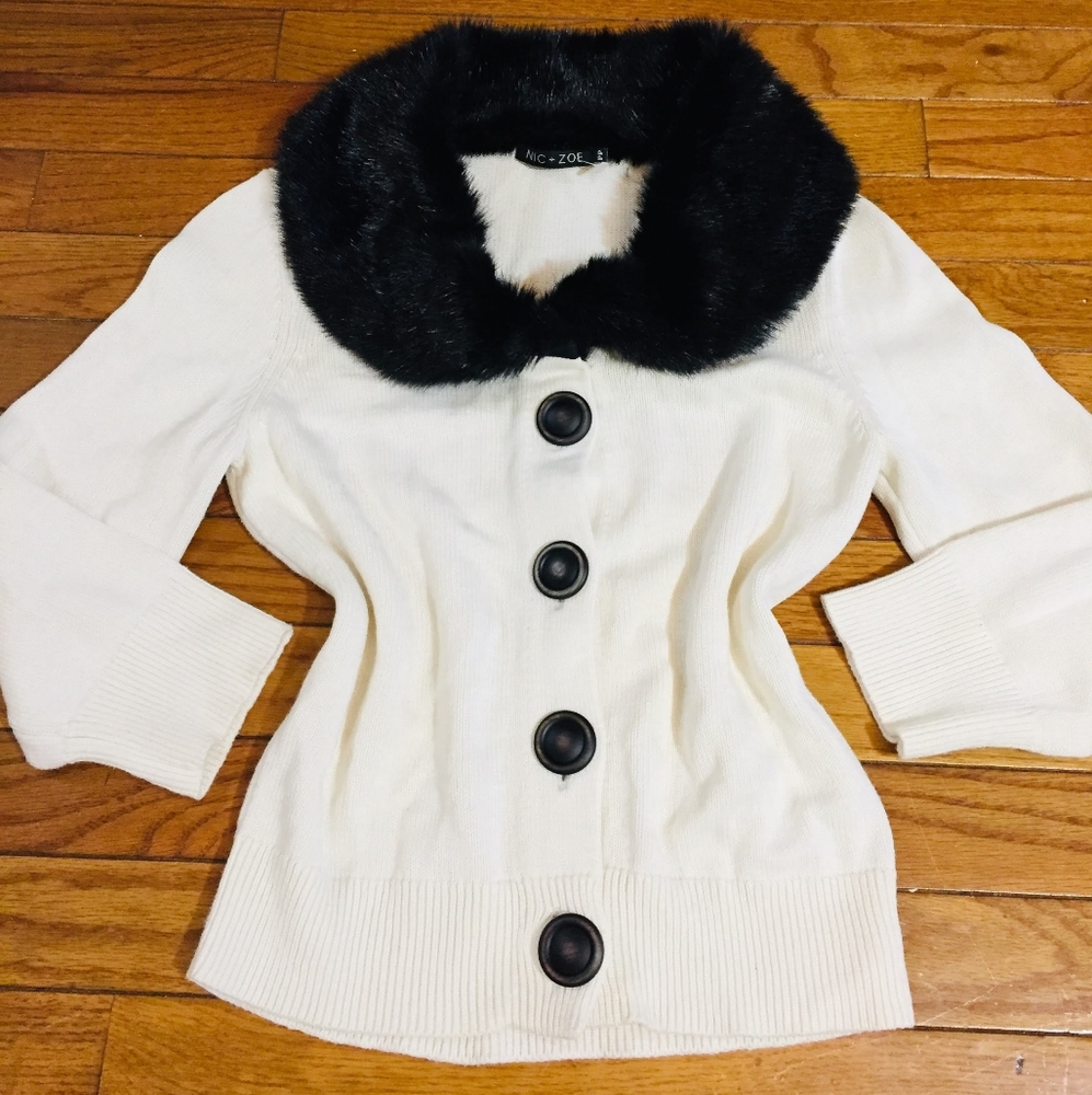 Nic + Zoe, Sweater,Cardigan.Elegant.Like new - Picture 1 of 8